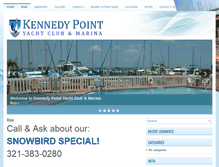 Tablet Screenshot of kennedypointyachtclub.com